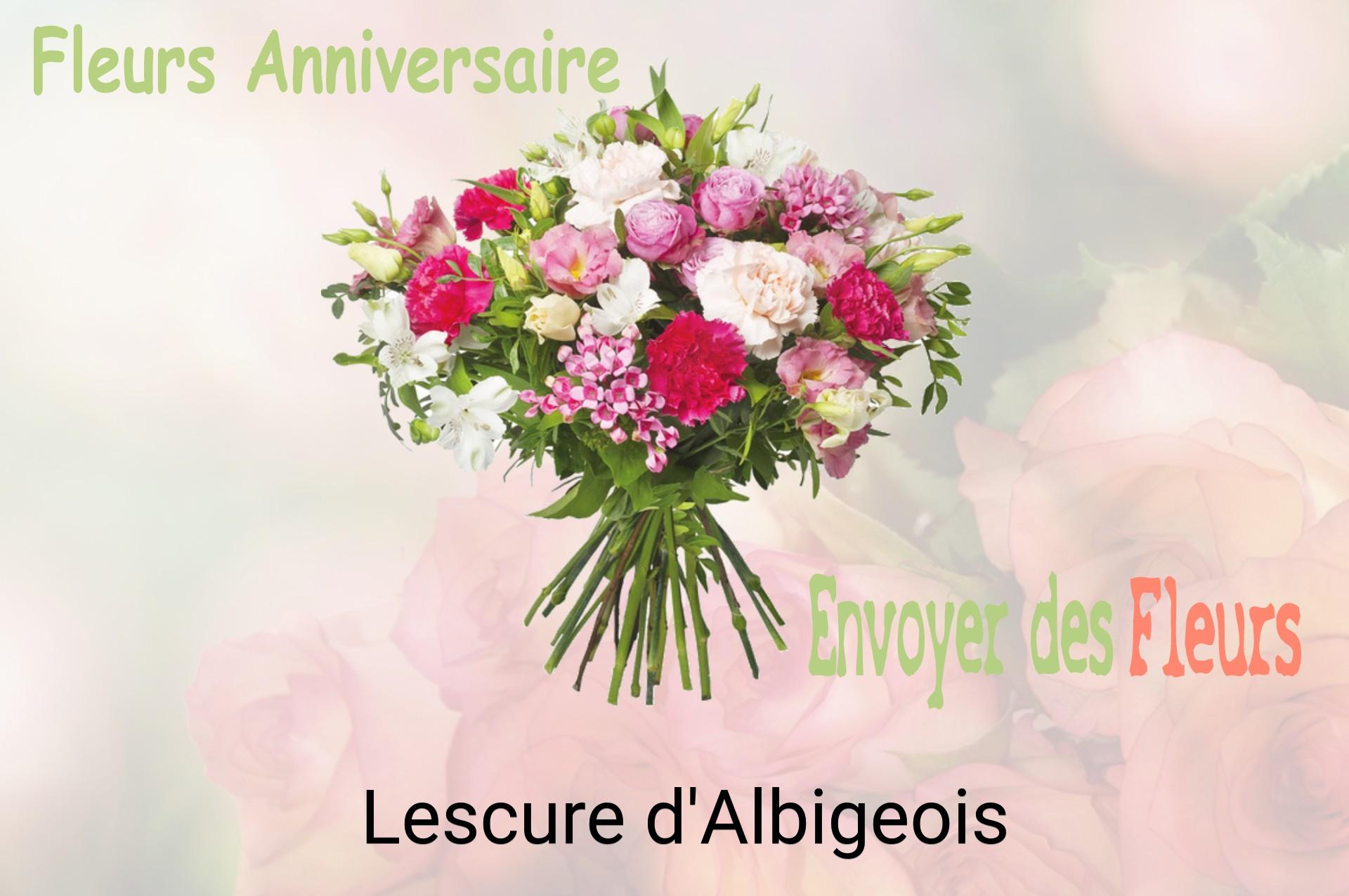 Bouquet de fleurs d’anniversaire livré à Lescure-d'Albigeois