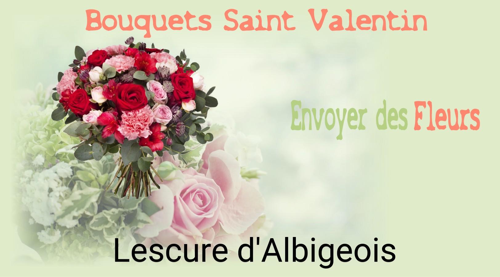 Roses de Saint-Valentin livrées à Lescure-d'Albigeois